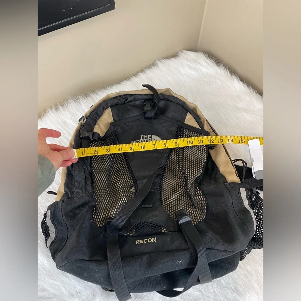 The North Face Recon Black and Tan Backpack